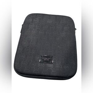 Michael Kors Black‎ Embossed Logo iPad Sleeve Cover
